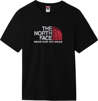 M S/S Rust 2 Tee Tnf Black/Brilliant Coral