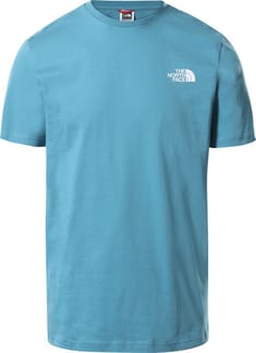 M S/S Simple Dome Tee - Eu Storm Blue/Tnf White