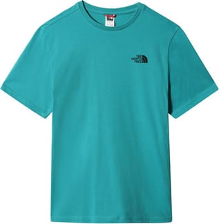 M S/S Simple Dome Tee Porcelain Green/Tnf Black