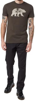 M Den T-Shirt Black Olive Green