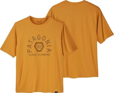 M's Cap Cool Daily Graphic Shirt Clean Climb Hex/Saffron X-Dye