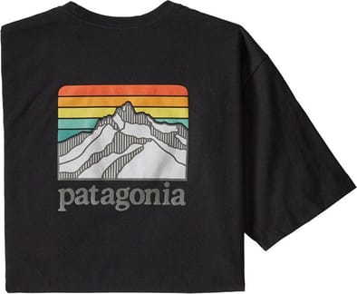 M's Line Logo Ridge Pocket Responsibili-Tee Black