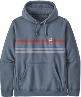 M's Line Logo Ridge Stripe Uprisal Hoody Plume Grey