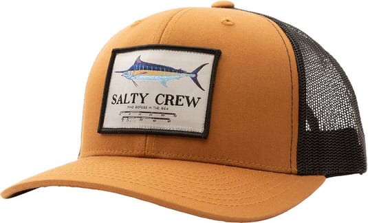 Marlin Mount Retro Trucker Camel Black
