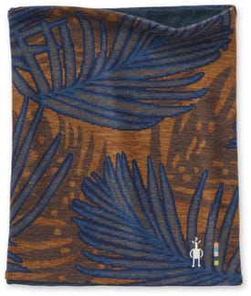 Merino 250 Reversible Pattern Neck Gaiter Deep Navy Palm