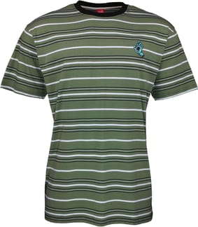 Mini Hand Stripe T-Shirt Dill Green