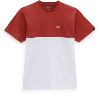 Colorblock Tee White/Chili Oil