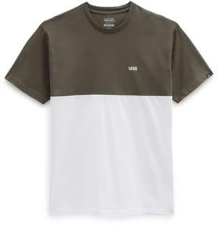 Colorblock Tee White/Grape Leaf