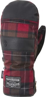 Mns Woodland Mitt Oxblood Plaid
