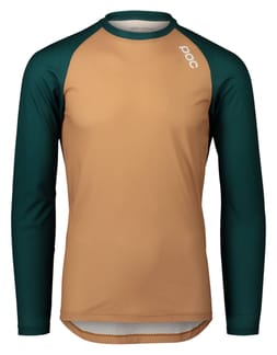 MTB Pure LS Jersey Moldanite Green/Aragonite Brown