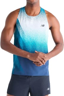 Race Day Ultra Light Printed Singlet Altitude