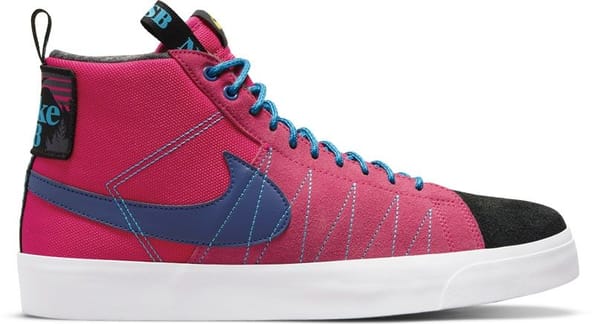 Nike SB Zoom Blazer Mid Premium Rush Pink Deep Royal Blue Laser Blue