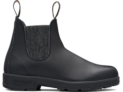 Original Chelsea Boots Black Leather / Silver Glitter Elastic