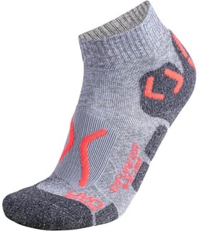 Outdoor Explorer Low Cut Socks Lady Pearl Grey Melange/Coral Fluo
