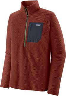 M's R1 Air Zip Neck Mangrove Red