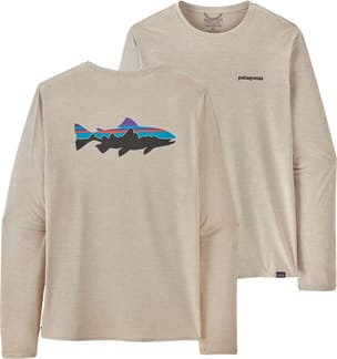 M's L/S Cap Cool Daily Graphic Shirt Pumice X-Dye