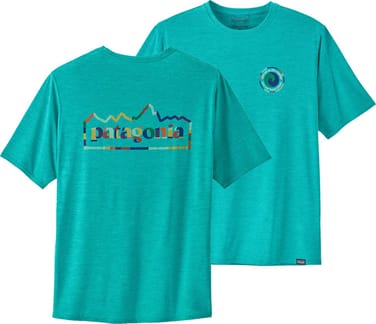 M's Cap Cool Daily Graphic Shirt Subtidal Blue X-Dye