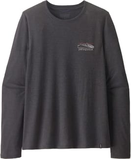 W's L/S Cap Cool Trail Shirt - Stratapeaks Ink Black