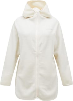 W Pile Long Zip Vintage White