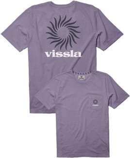 Pin Wheel SS Pocket Tee Dusty Lilac