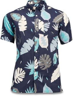 Poipu S/S Woven Abstract Palm