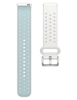 Bracelet Silicone 20mm White/ Turquoise