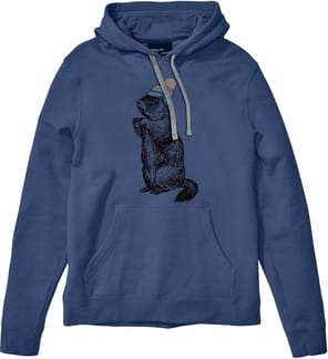 Pom Pom Hoody Navy Heather