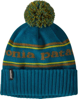 Powder Town Beanie Park Stripe Knit: Crater Blue