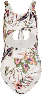 Pw Blue Swim Suit Global White Aop W/ Green