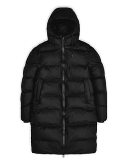 Long Puffer Jacket Black