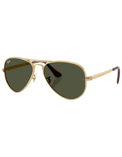 Aviator Max Polished Gold/Green Polarized