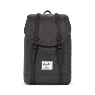Retreat Black Crosshatch/Black Rubber