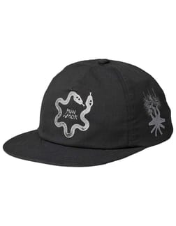 Run Amok 5 Panel Cap Black