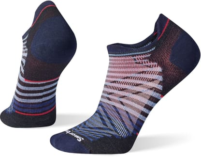 Run Zero Cushion Low Ankle Pattern Socks Black