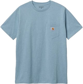 S/S Pocket T-Shirt Frosted Blue Heather