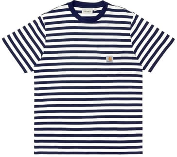 S/S Scotty Pocket T-Shirt Scotty Stripe, Dark Navy / White