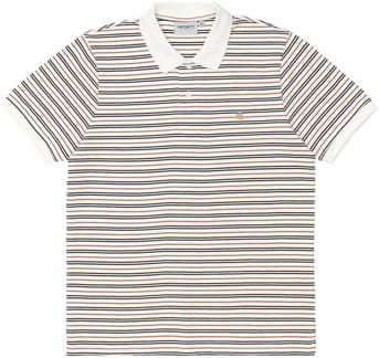 S/S Akron Polo Akron Stripe, Wax