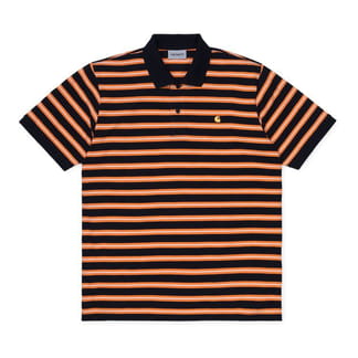 S/S Oakland Polo Oakland Stripe, Dark Navy