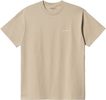 S/S Script Embroidery T-Shirt Wall / Wax