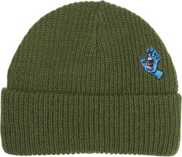 Screaming Mini Hand Beanie Dill Green