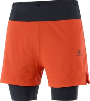 Sense 2In1 Shorts M Fiery Red/Black