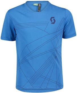 Shirt Jr Trail 10 DRI SS Storm Blue/Midnight Blue