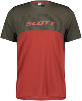 Shirt M's Trail Flow DRI SS Dark Grey/Tuscan Red