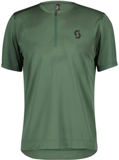 Shirt M's Trail Flow Zip SS Smoked Green