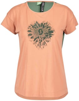 Shirt W's Trail Flow DRI SS Crystal Pink/Smoked Green