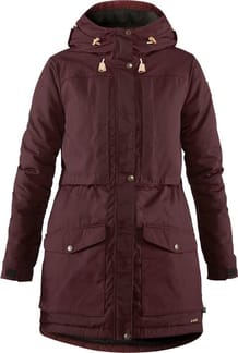 Singi Wool Padded Parka W Dark Garnet