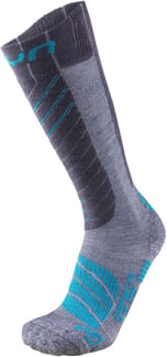 Ski Comfort Fit Lady Socks Grey/Turquoise