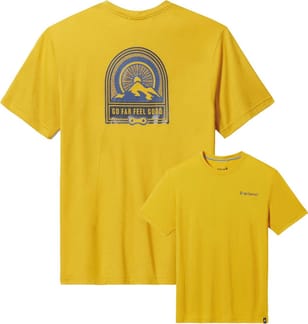Dawn Rise Graphic Short Sleeve Tee Slim Fit Honey Gold