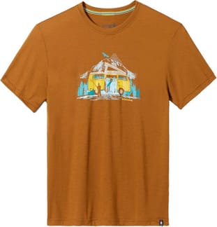River Van Graphic Short Sleeve Tee Slim Fit Fox Brown
