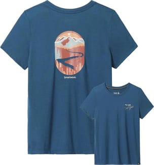 Women’s Denver Skyline Graphic Short Sleeve Slim Fit Twilight Blue